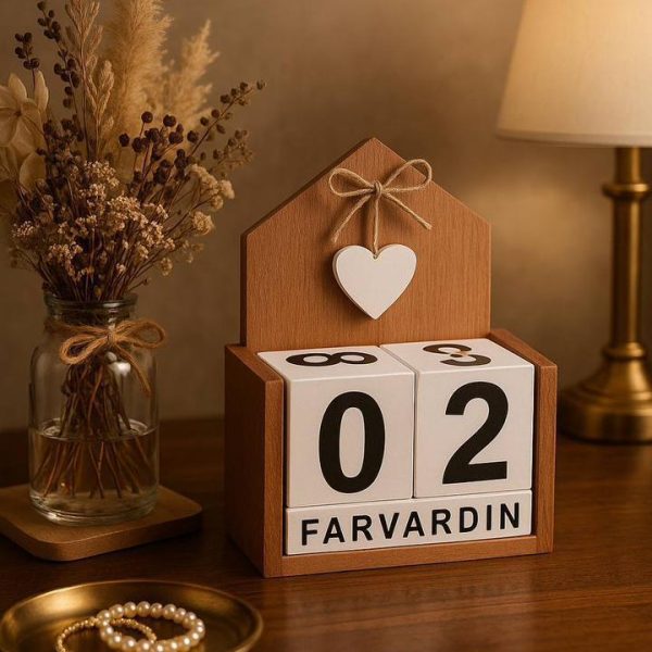 تقویم رومیزی ۱۵*۱۰ مدل کعبه